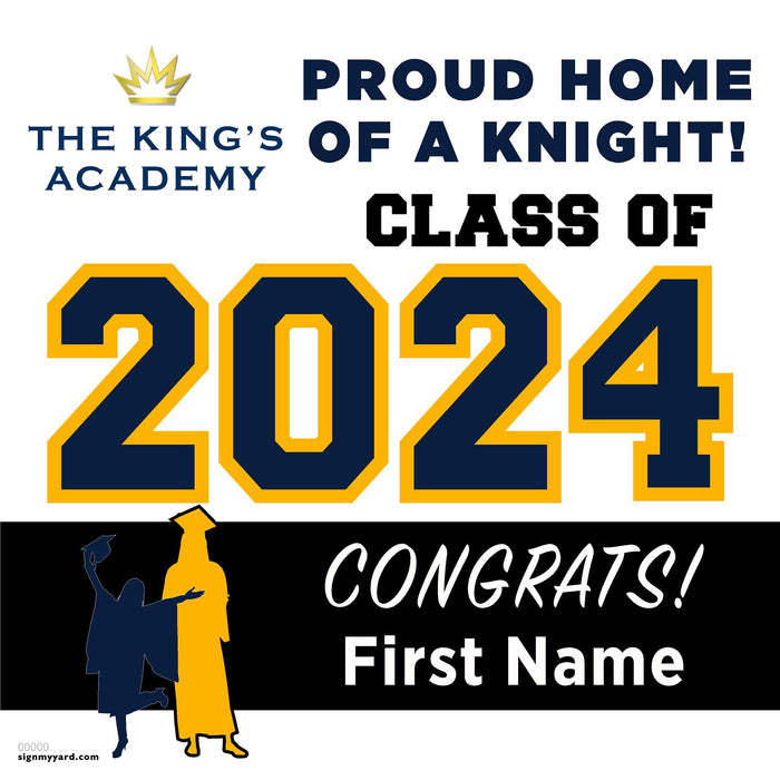 The King's Academy 24x24 Class of 2024 Yard Sign (Option A)