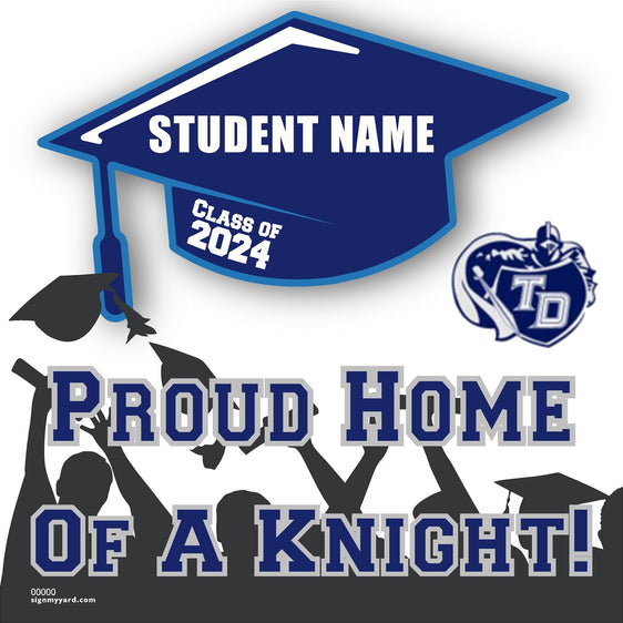 Thomas Downey High School 24x24 Class of 2024 Yard Sign (Option B)