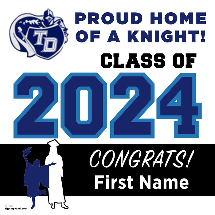 Thomas Downey High School 24x24 Class of 2024 Yard Sign (Option A)