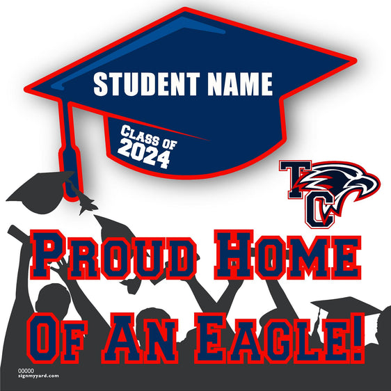 Turlock Christian High School 24x24 Class of 2024 Yard Sign (Option B)