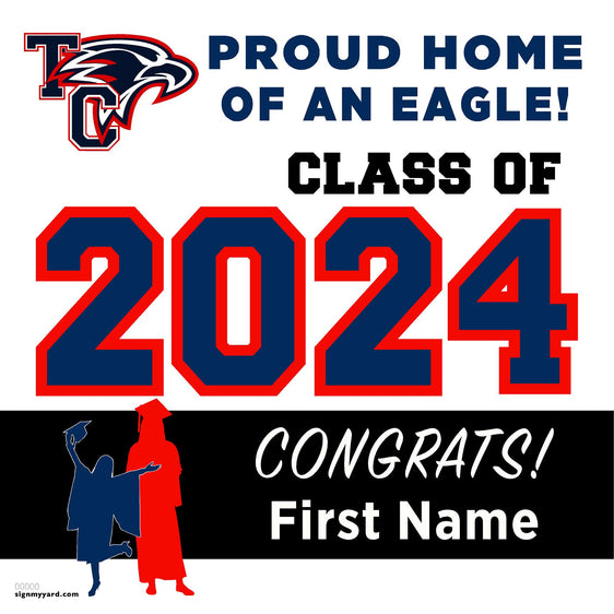 Turlock Christian High School 24x24 Class of 2024 Yard Sign (Option A)