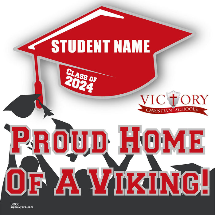 Victory Christian High School 24x24 Class of 2024 Yard Sign (Option B)