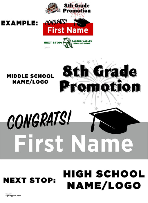 Middle School to High School Transition 24x24 Yard Sign (Option A)