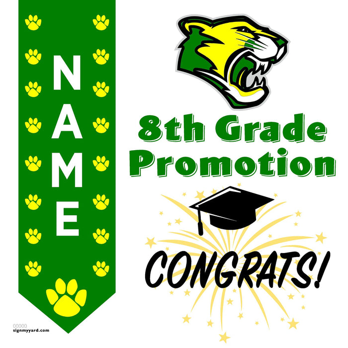 Arden Middle School 8th Grade Promotion 24x24 Yard Sign (Option B)