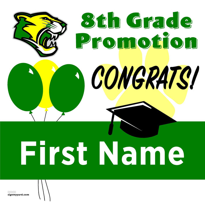 Arden Middle School 8th Grade Promotion 24x24 Yard Sign (Option A)