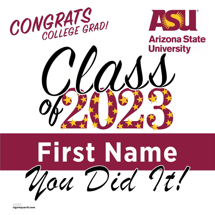 Arizona State University 24x24 Class of 2023 Yard Sign (Option B)