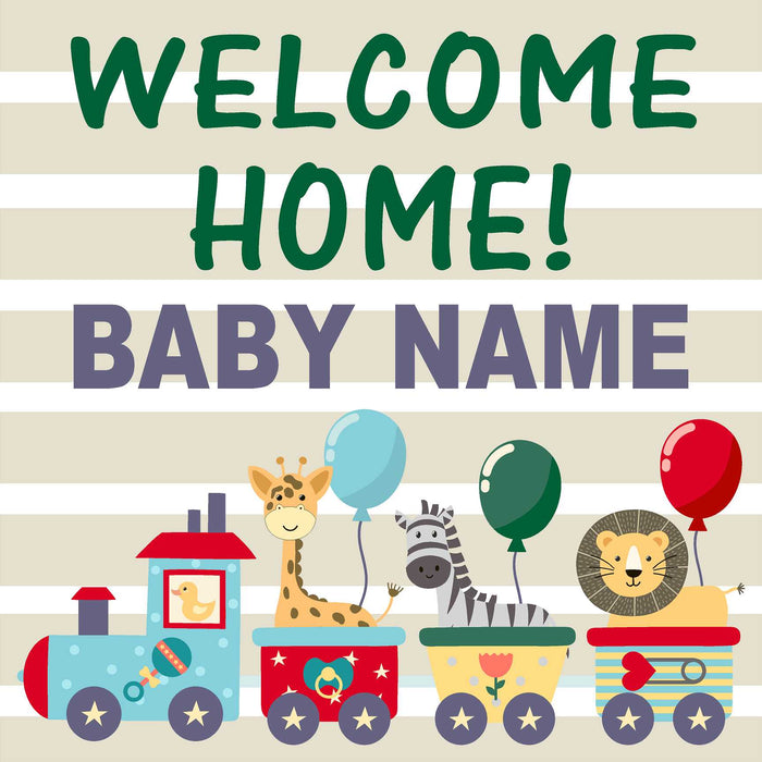 Welcome Baby 24x24 Yard Sign (Option B) (Includes Installation Stake)