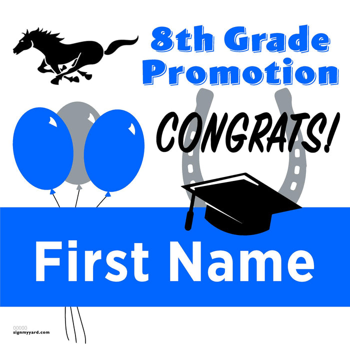 Bancroft Middle School 8th Grade Promotion 24x24 Yard Sign (Option A)