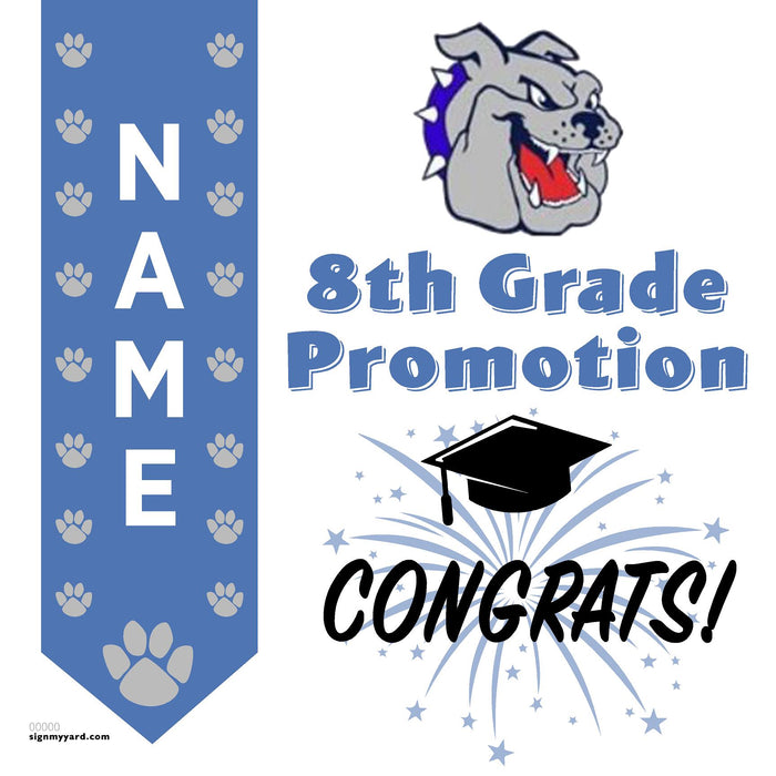 Bohannon Middle School 8th Grade Promotion 24x24 Yard Sign (Option B)