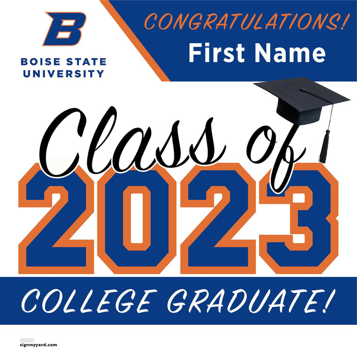 Boise State University 24x24 Class of 2023 Yard Sign (Option A)