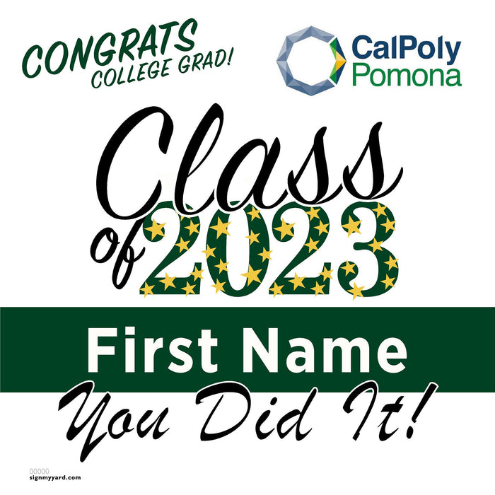Cal Poly Pomona 24x24 Class of 2023 Yard Sign (Option B)