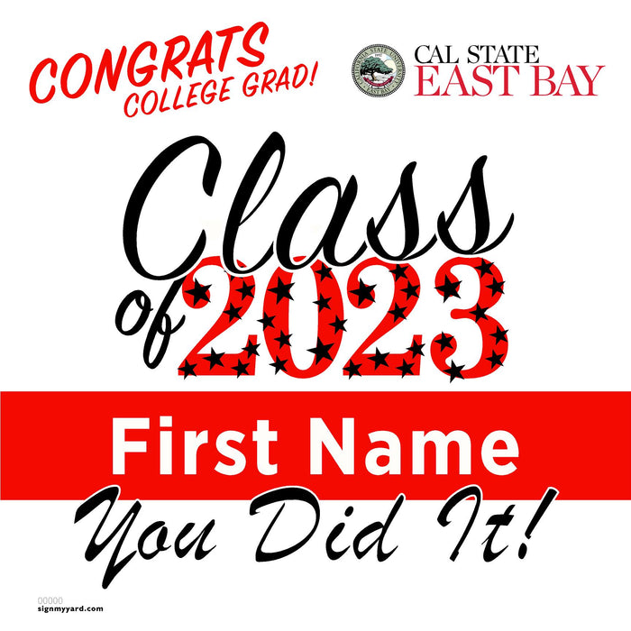 Cal State East Bay University 24x24 Class of 2023 Yard Sign (Option B)