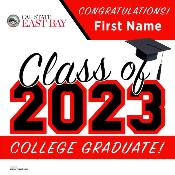 Cal State East Bay University 24x24 Class of 2023 Yard Sign (Option A)