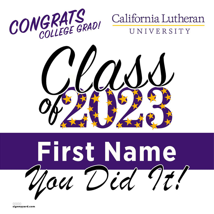 California Lutheran University 24x24 Class of 2023 Yard Sign (Option B)