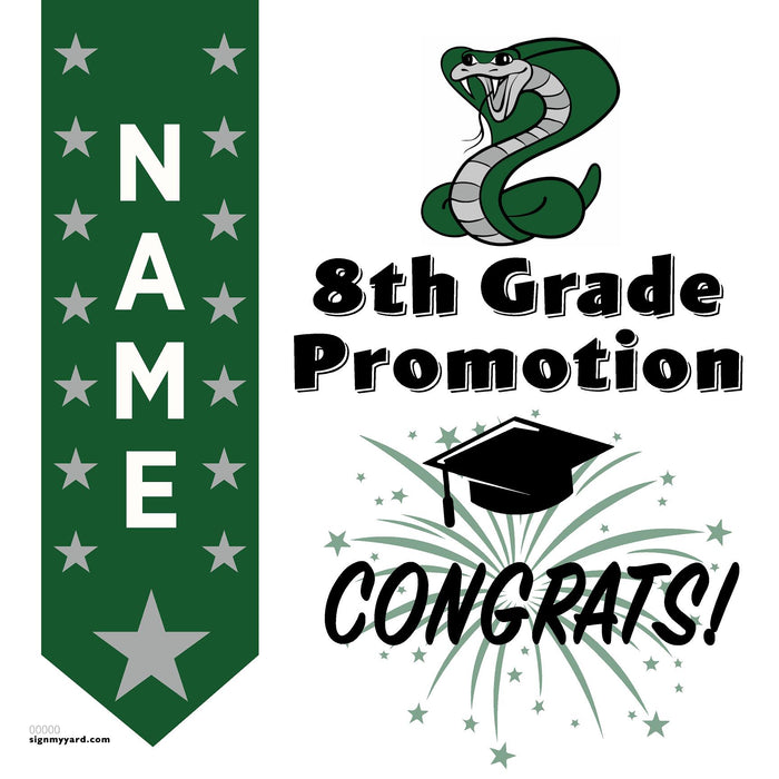Castillero Middle School 8th Grade Promotion 24x24 Yard Sign (Option B)