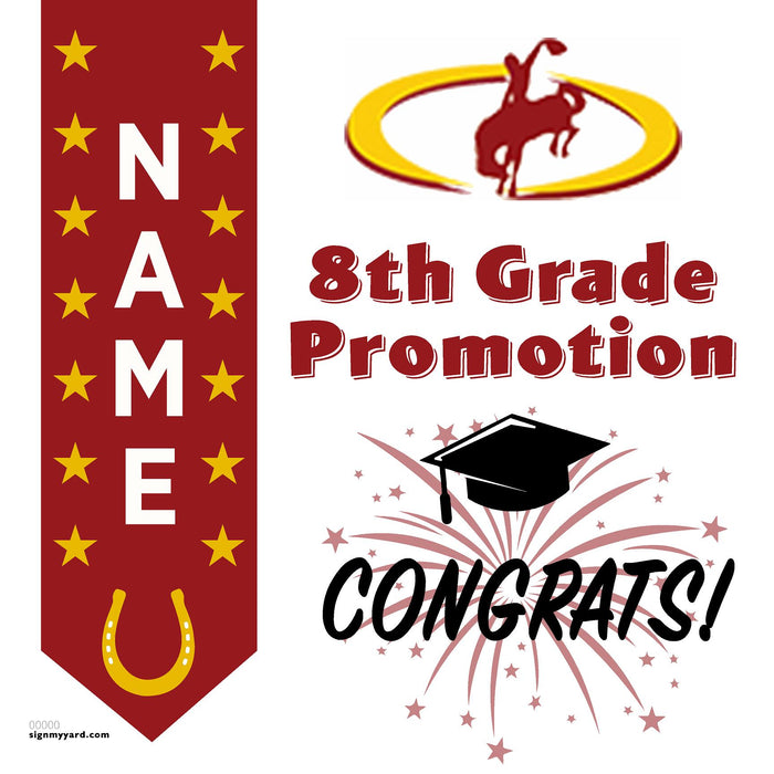 Cavitt Junior High School 8th Grade Promotion 24x24 Yard Sign (Option B)