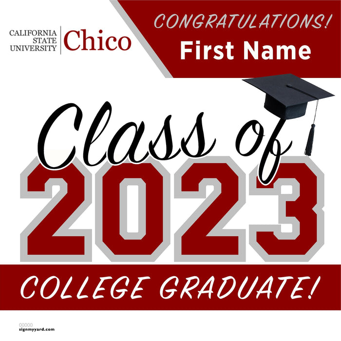 Chico State University 24x24 Class of 2023 Yard Sign (Option A)