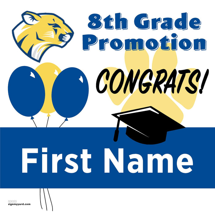 Christensen Middle School 8th Grade Promotion 24x24 Yard Sign (Option A)