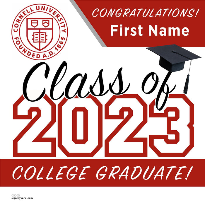 Cornell University 24x24 Class of 2023 Yard Sign (Option A)