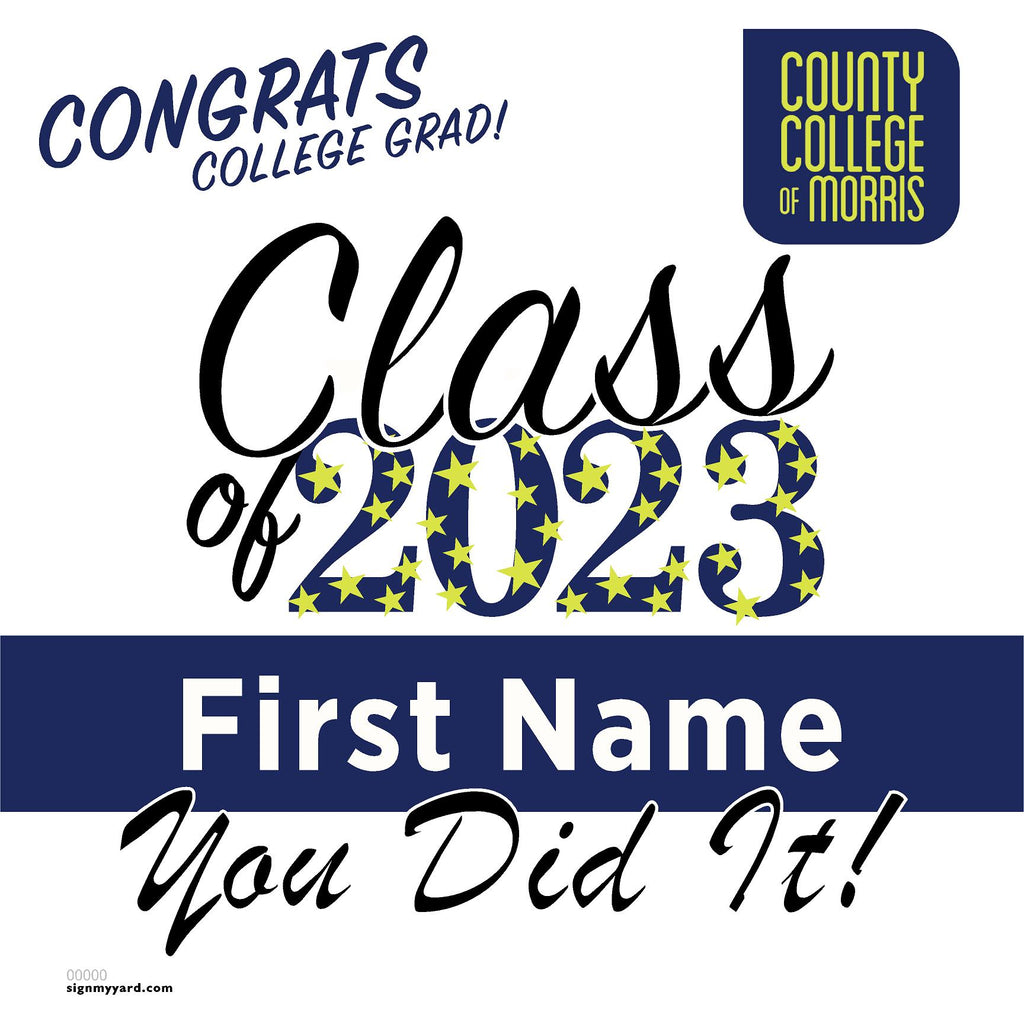 County College of Morris 24x24 Class of 2023 Yard Sign (Option B)