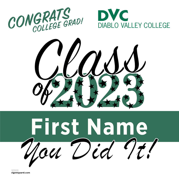 Diablo Valley College 24x24 Class of 2023 Yard Sign (Option B)