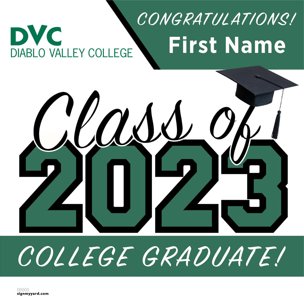 Diablo Valley College 24x24 Class of 2023 Yard Sign (Option A)