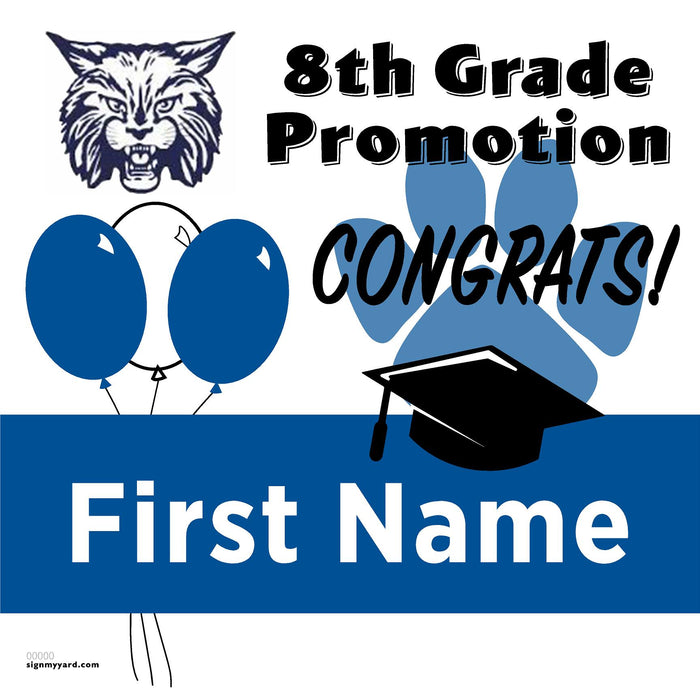 Diablo View Middle School 8th Grade Promotion 24x24 Yard Sign (Option A)