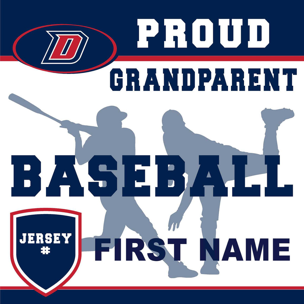 Dublin High School Baseball (Grandparent with Jersey #) 24x24 Yard Sign (includes installation in your yard)