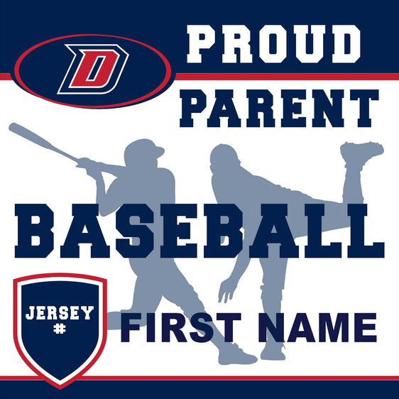 Dublin High School Baseball (Parent with Jersey #) 24x24 Yard Sign (includes installation in your yard)