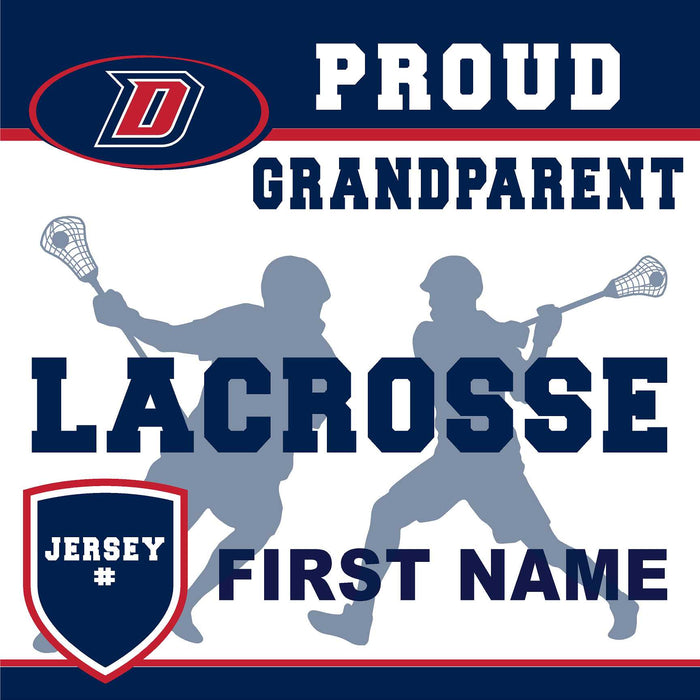 Dublin High School Lacrosse (Grandparent with Jersey #) 24x24 Yard Sign (includes installation in your yard)