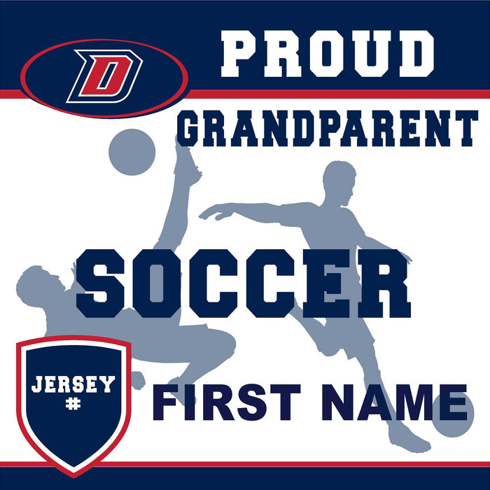 Dublin High School Soccer (Grandparent with Jersey #) 24x24 Yard Sign (includes installation in your yard)