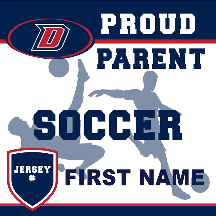 Dublin High School Soccer (Parent with Jersey #) 24x24 Yard Sign (includes installation in your yard)