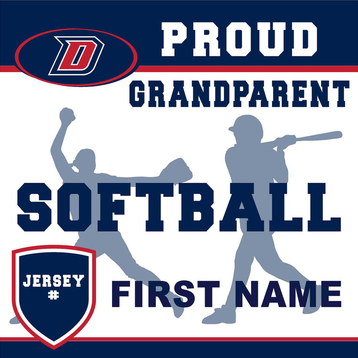 Dublin High School Softball (Grandparent with Jersey #) 24x24 Yard Sign (includes installation in your yard)