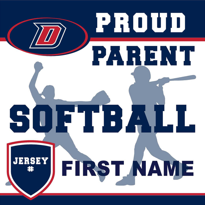 Dublin High School Softball (Parent with Jersey #) 24x24 Yard Sign (includes installation in your yard)