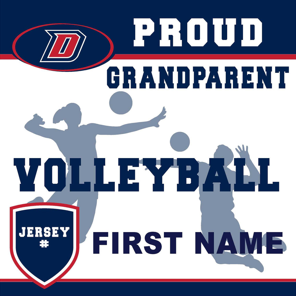 Dublin High School Volleyball (Grandparent with Jersey #) 24x24 Yard Sign (includes installation in your yard)