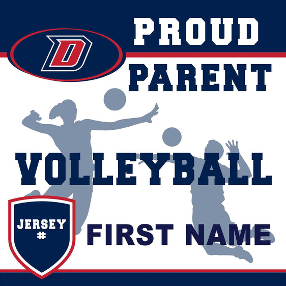 Dublin High School Volleyball (Parent with Jersey #) 24x24 Yard Sign (includes installation in your yard)