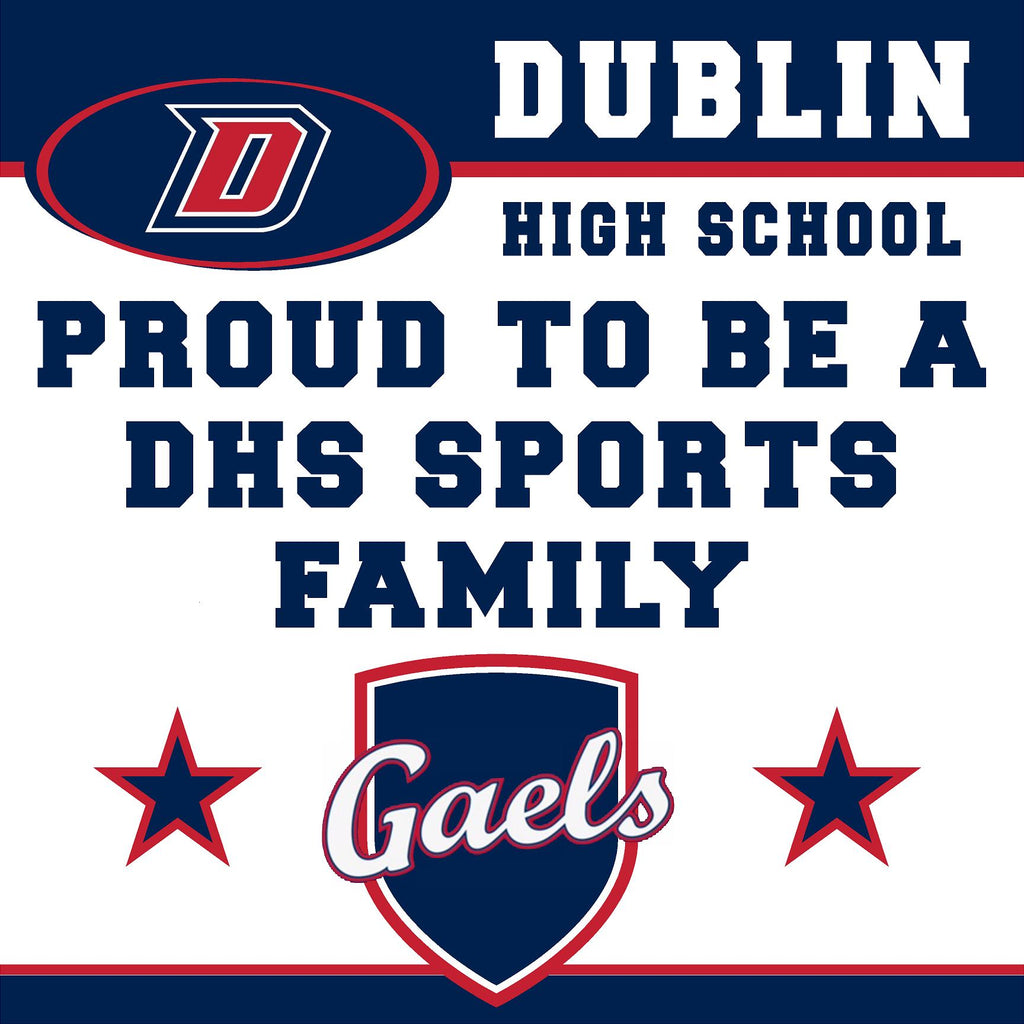 DHS Sports Family (no name) 24x24 Yard Sign (includes installation in your yard)
