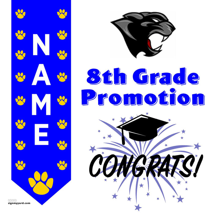El Portal Middle School 8th Grade Promotion 24x24 Yard Sign (Option B)