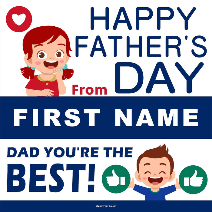 Father's Day!  24x24 Yard Sign (Option B)