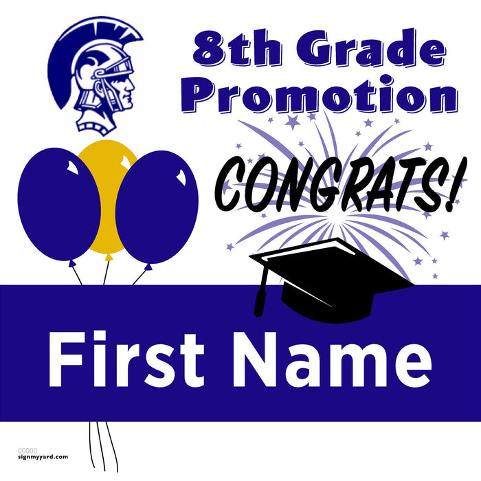 G.M. Walters Middle School 8th Grade Promotion 24x24 Yard Sign (Option A)