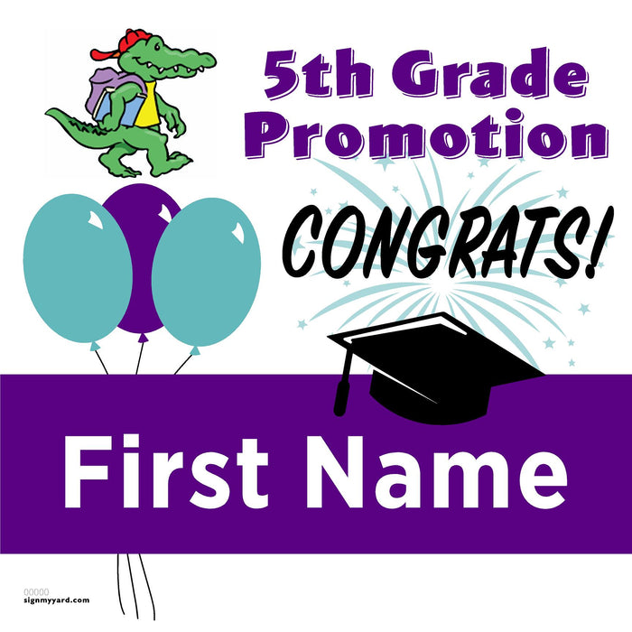 Golden View Elementary School 5th Grade Promotion 24x24 Yard Sign (Option A)