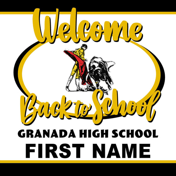 Granada High School Back to School 24x24 Yard Sign (includes installation in your yard)