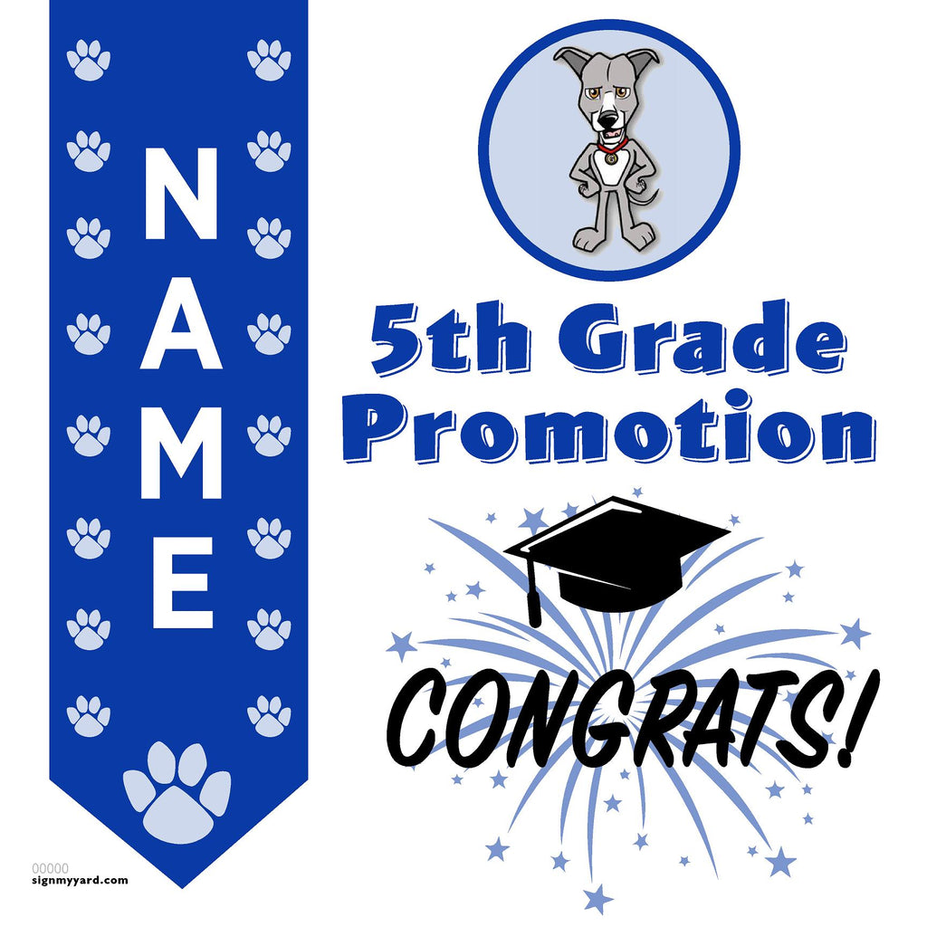 Graystone Elementary School 5th Grade Promotion 24x24 Yard Sign (Option B)