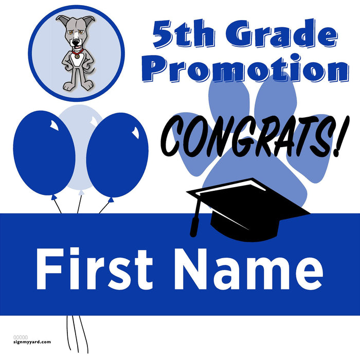 Graystone Elementary School 5th Grade Promotion 24x24 Yard Sign (Option A)