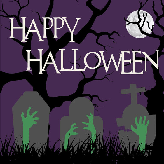 24x24 Halloween Yard Sign with Stake Option C (Includes installation in our coverage area)