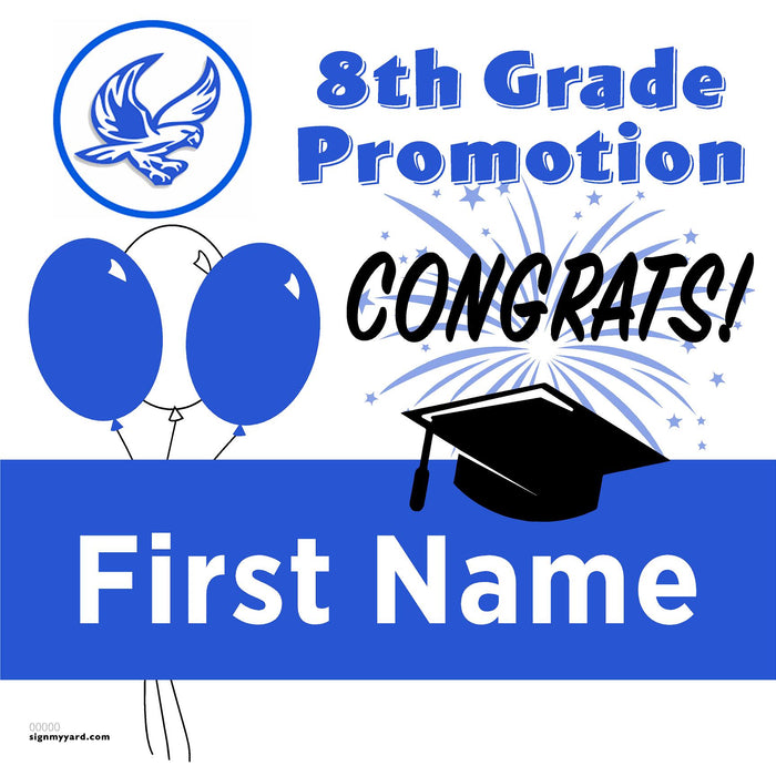Herbert Hoover Middle School 8th Grade Promotion 24x24 Yard Sign (Option A)