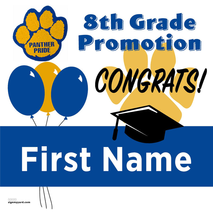 Ida Price Middle School 8th Grade Promotion 24x24 Yard Sign (Option A)