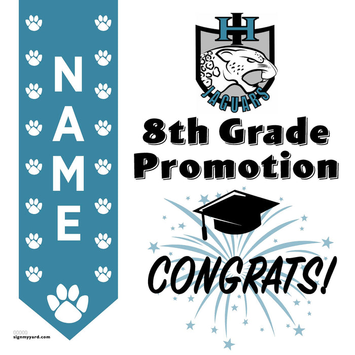Iron Horse Middle School 8th Grade Promotion 24x24 Yard Sign (Option B)