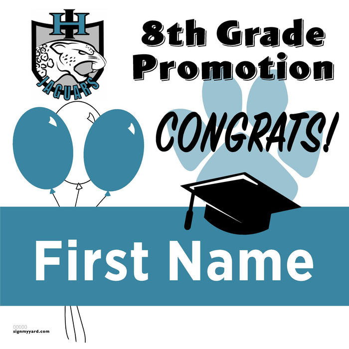 Iron Horse Middle School 8th Grade Promotion 24x24 Yard Sign (Option A)