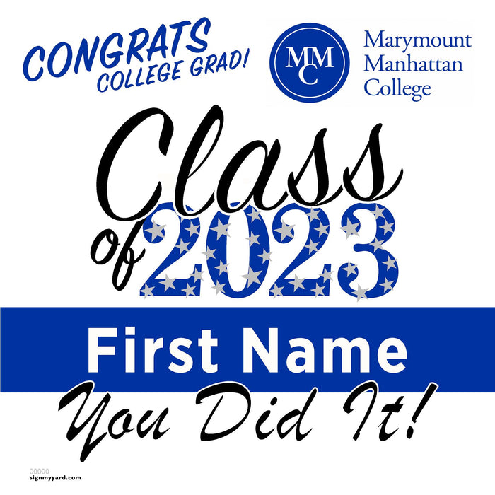 Marymount Manhattan College 24x24 Class of 2023 Yard Sign (Option B)